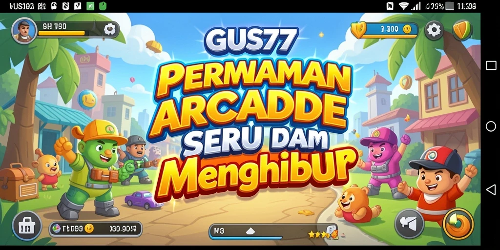 Tampilan gameplay GUS77 yang menarik dan penuh tantangan arcade.