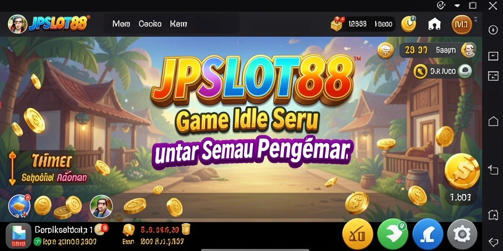 Tampilan gameplay utama JPSLOT88 yang mengasyikkan dan penuh warna.