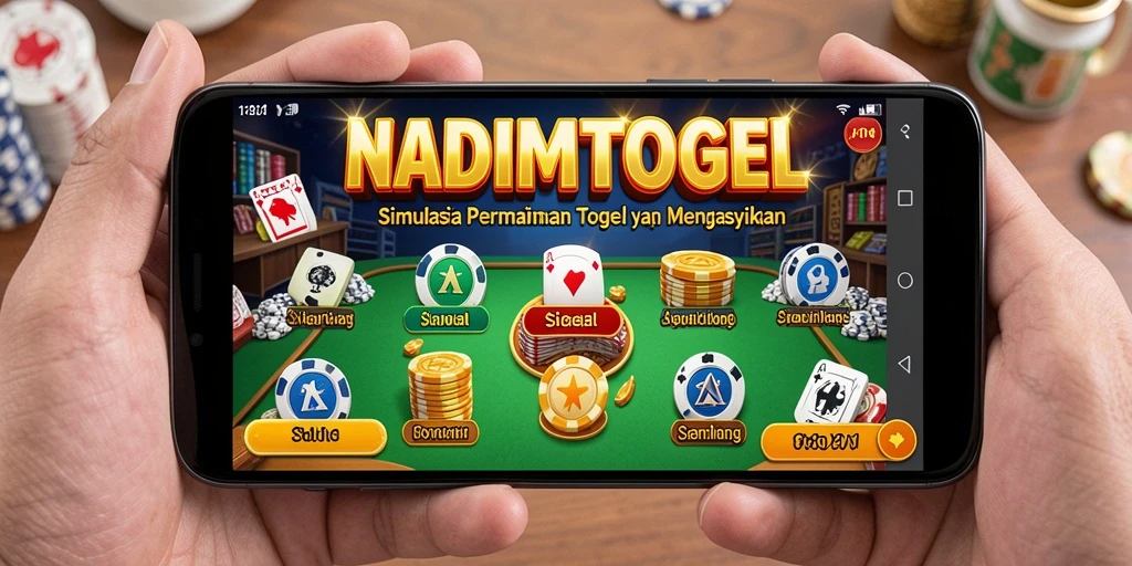 Screenshot gameplay NADIMTOGEL dengan tampilan simulasi togel yang menarik.
